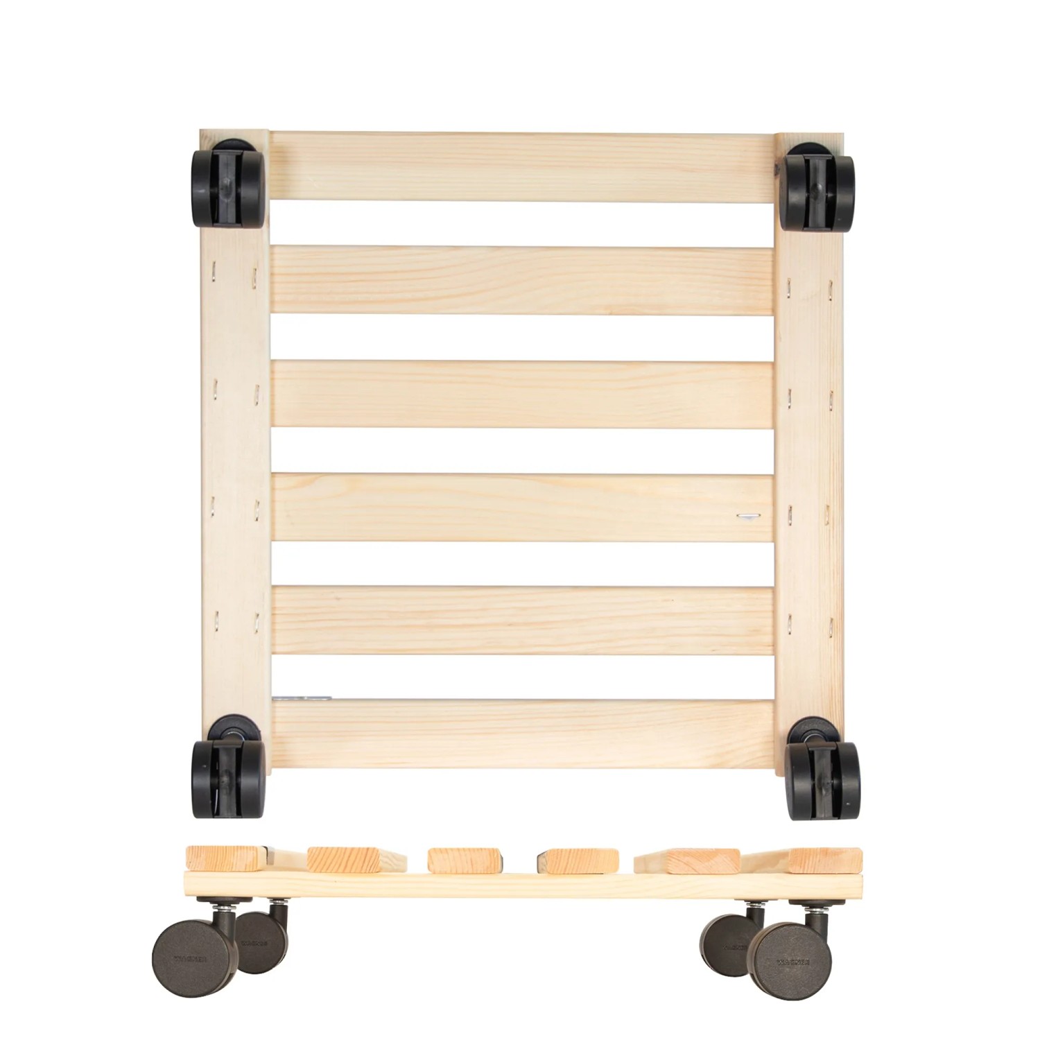 Wagner Multi Roller GH0648 Rolluntersetzer aus Holz mit Doppelrollen, Tragkraft 100 kg.