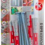 Fischer Duopower 8x65 Dübel mit Schrauben, 4er-Set. Universaldübel für sichere Befestigungen.