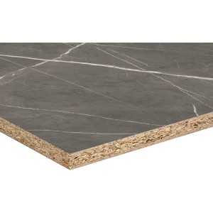 Kaindl Küchenrückwand Beton Art/Pietra Grey, 64 cm breit, Marmor-Optik.