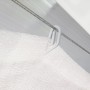Detailaufnahme: Weißes Palram Sonnensegel für Terrassenüberdachung, Aufhängung mit Haken.