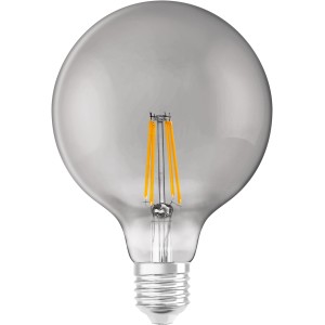 Ledvance Smart+ Filament Globe G48 E27, 6W, Light grey, smarte WiFi LED Lampe in Globe-Form.