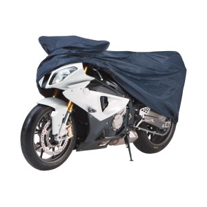 Cartrend Motorrad-Garage M, blaue Abdeckung für Motorrad, Schutz vor Witterungseinflüssen.