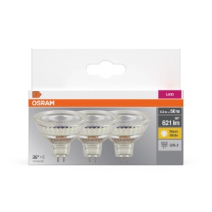 Osram Leuchtmittel MR16 GU5.3 6,5 W Warmweiß 2700 K 3er Set