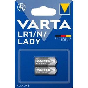 Varta Electronics N/LR1 Lady Batterien, 2er-Pack. Spezialbatterien für elektronische Kleingeräte.