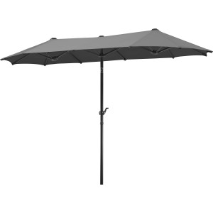 Schneider Balkonschirme Salerno 300 cmx 150 cm Anthrazit mit Knickfunktion