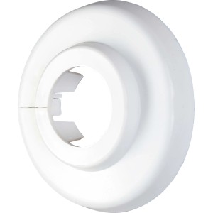 Scharnierrosette Ø 18 mm Weiß 10 Stück