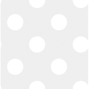 Graue Vliestapete mit weißen Punkten von Graham & Brown für moderne Wandgestaltung.