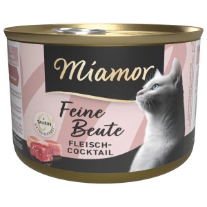 Miamor Katzen-Nassfutter Feine Beute Fleischvielfalt, 185g Dose.
