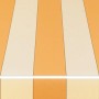 Spettmann Kassettenmarkise, beige-orange gestreift. Markise für Terrasse und Balkon.