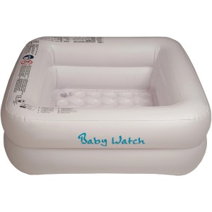 Happy People Planschbecken für Duschwanne, 85x85x33 cm, mit aufblasbarem Boden.