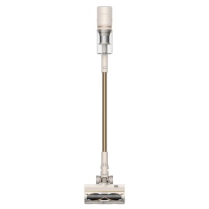 Dreame U20 Handstaubsauger in Beige mit goldfarbenem Rohr. Kabelloser Staubsauger für flexible Reinigung.