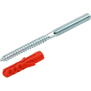 Stockschraube M8 x 120 mm mit Dübel 10 Stück