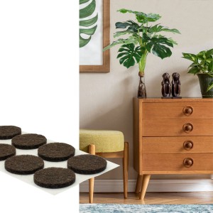 Wagner Filzpads-Set EH1322 Ø 22 mm x 3 mm Braun 24-tlg.