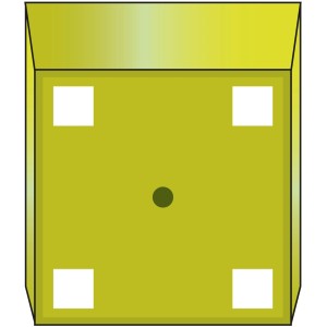 Wagner Topffüße Set, 50x50mm, Schwarz, 4er-Set zum Unterlegen für Pflanztöpfe.