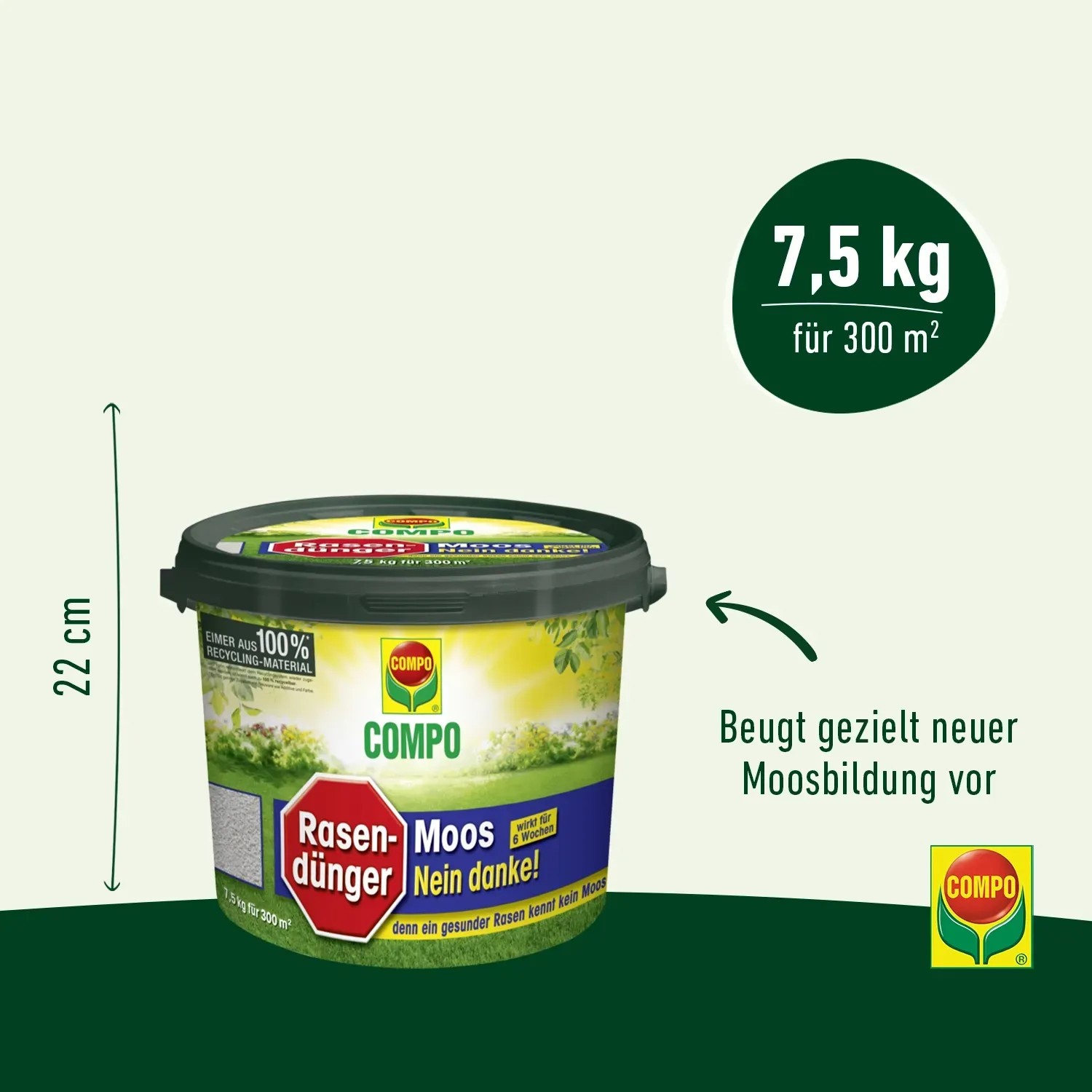 Compo Rasendnger "Moos - Nein danke!" 7,5 kg kaufen bei OBI