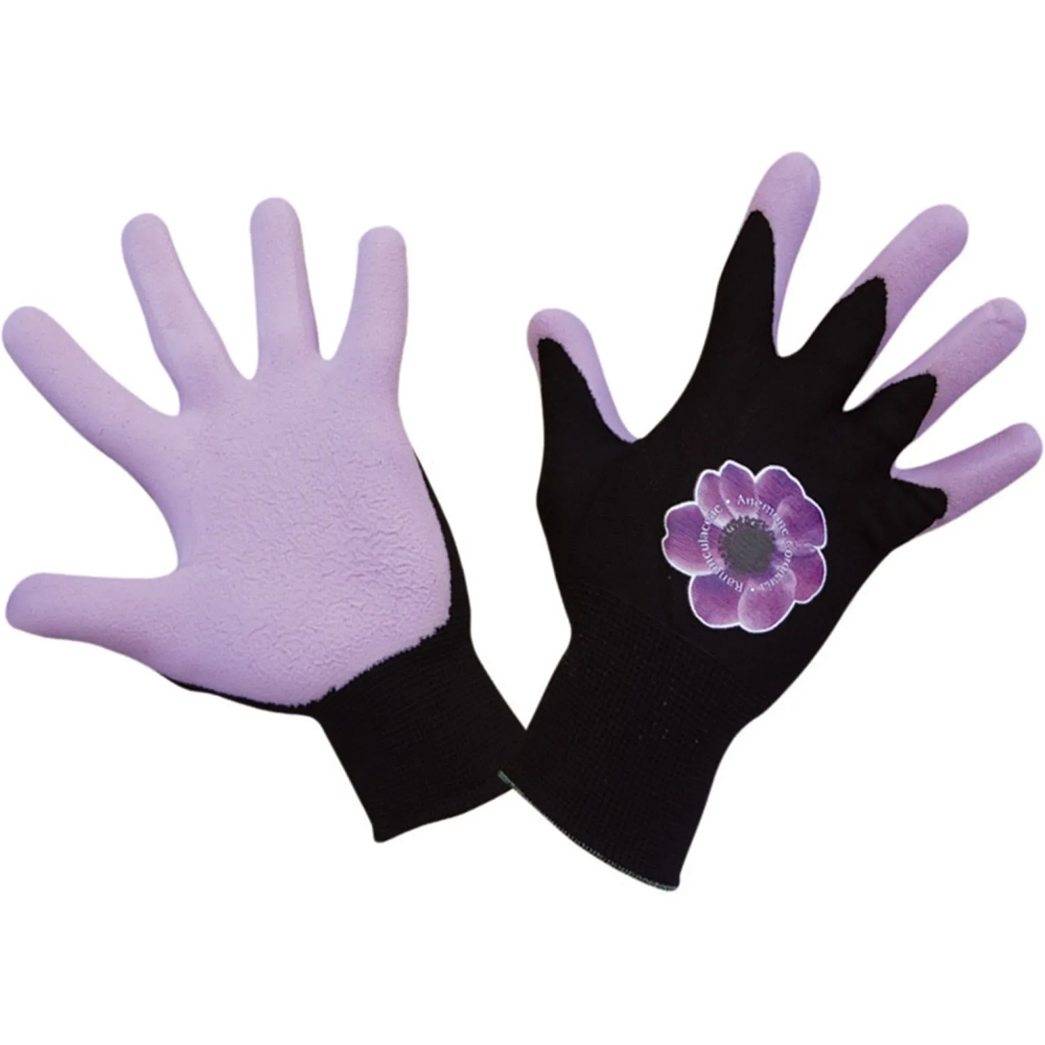 Happy Trend Gartenhandschuhe XL mit Blumenmotiv, Nylon/Latex, atmungsaktiv.