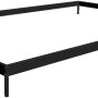 Fundament für Juliana Premium Gewächshaus 8,8 m², Stahl, schwarz.
