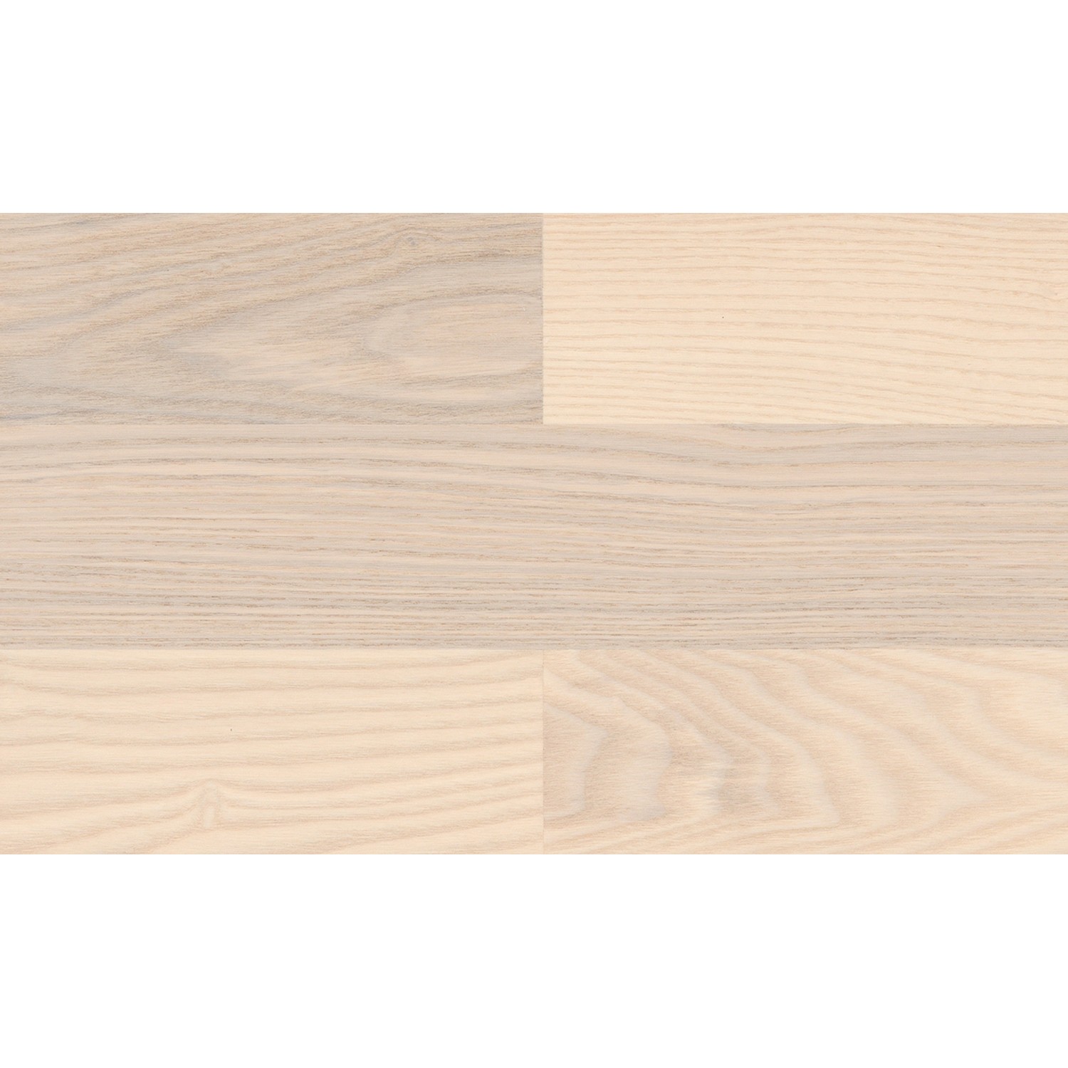 Heller Living by Haro Parkett Esche Weiß, Schiffsbodenoptik, versiegelt.