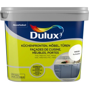 Eimer Dulux Fresh Up Lack, glänzend weiß, für Küchen, Möbel und Türen.