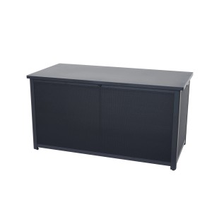 Siena Garden Kissenbox Sabano, 159 cm, dunkelgrau. Aufbewahrungsbox für Gartenkissen und Auflagen.