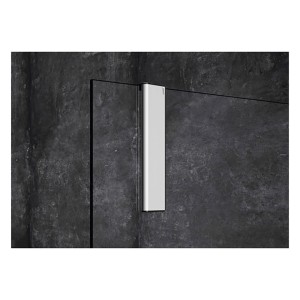 Hüppe Duschablage ZB Select+ mit Wischer, silber matt, zur Montage in der Dusche.