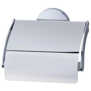 Fackelmann Toilettenpapierhalter Vision in Chromoptik, Wandmontage für Bad & WC.