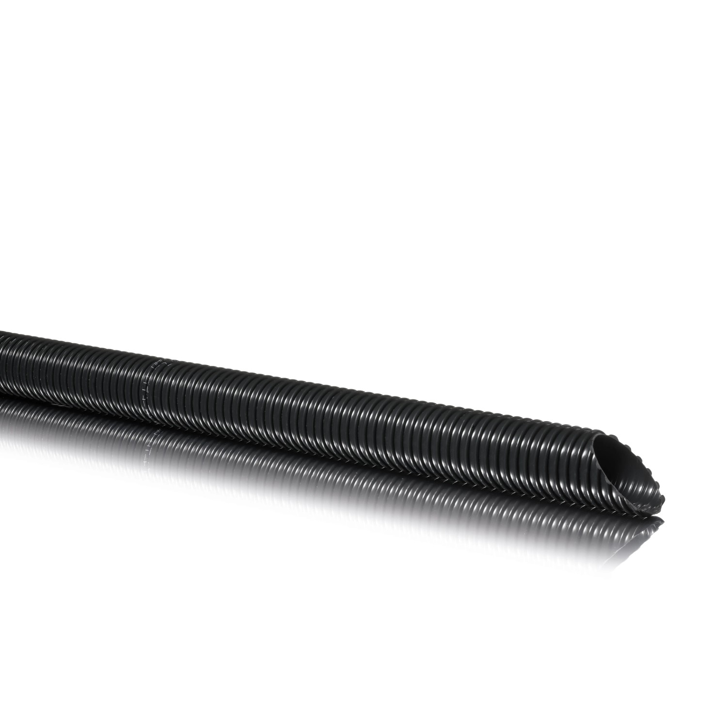 Schwarzer Fitt Teichschlauch, Ø 25 mm, flexibel und robust für Gartenteiche.