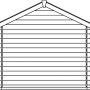 Illustration: Skan Holz Gartenhaus Palma 1, 250x200 cm, Natur, Holz-Gartenhaus.