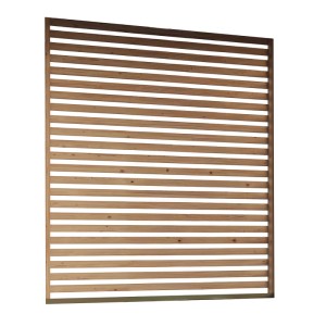 Karibu Seitenwand Lamellen Optik für Pavillon Kvadrat 231 cm x 231 cm Natur
