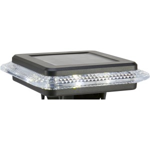 2er Set LED Solar Erdspieße für Garten & Terrasse. Dekorative Solar-Bodenstrahler mit Akku.