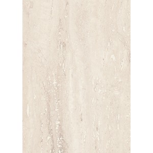 Kaindl Arbeitsplatte Travertin Umbria, beige-braune Marmor Optik, 410x65x3,8 cm.