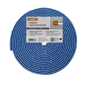 Climapor Rohrschutz PE 12-15, 10 m, blau, für Heizungsinstallation. Schutz vor Beschädigung, Schwitzwasser und Rost.
