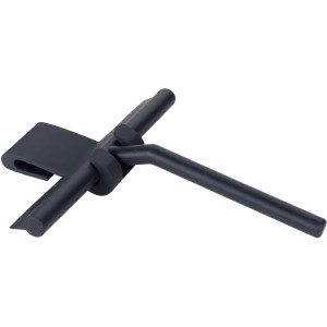 Wenko Badezimmerwischer Mola Navy aus Edelstahl mit Silikon, für Dusche und Bad.