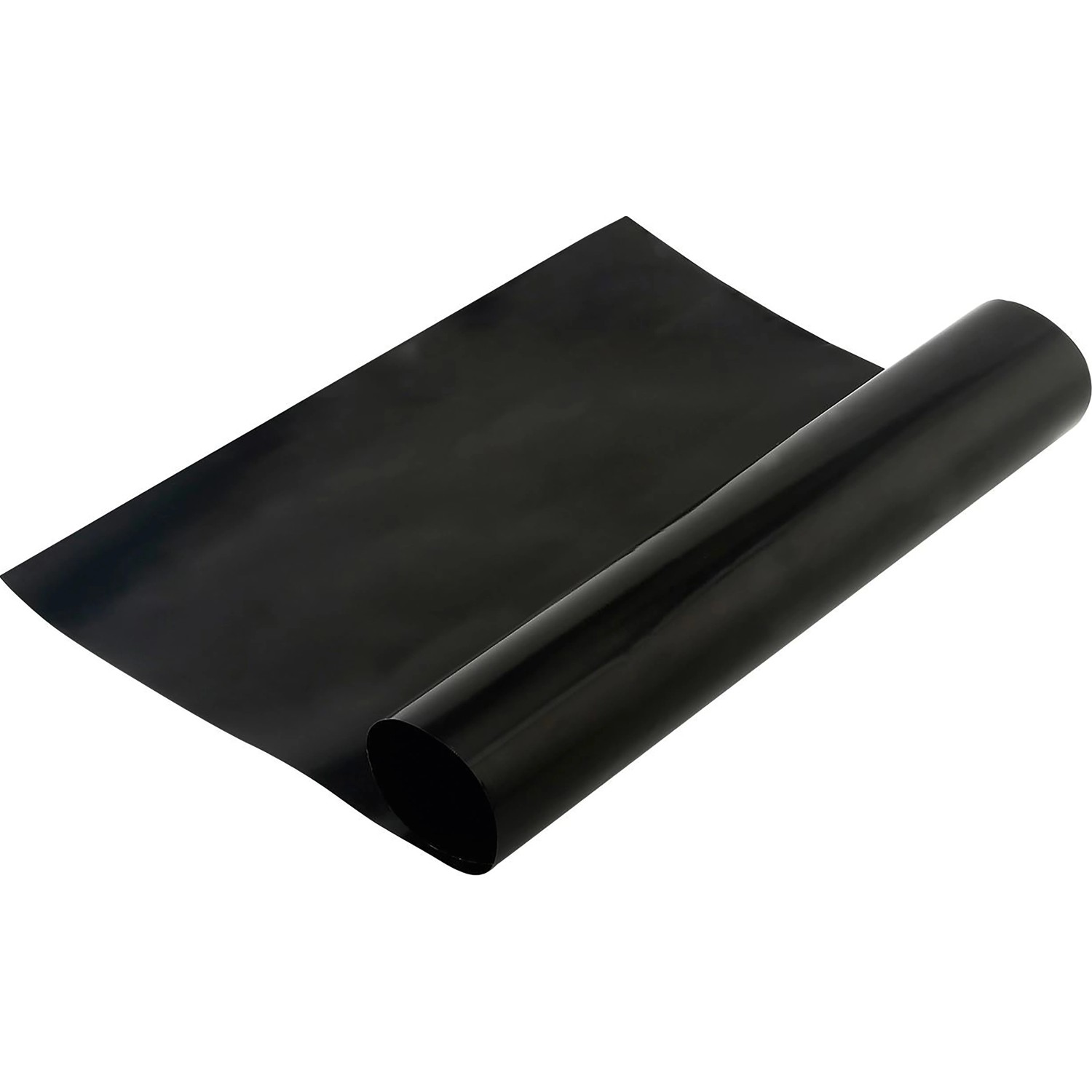 JAMESTOWN Antihaft-Grillmatten 3er-Set, schwarz, aufgerollt. Grillzubehör für fettarmes Grillen.