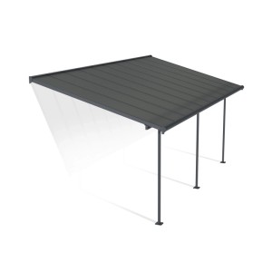Canopia Terrassenüberdachung Capri, 610x300 cm, Anthrazit Grau. Moderne Überdachung für Terrasse und Garten.