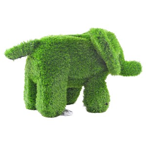 Grüne AniPlants Gartenfigur Elefant, 50 cm, aus wetterfestem Material für die Gartendekoration.