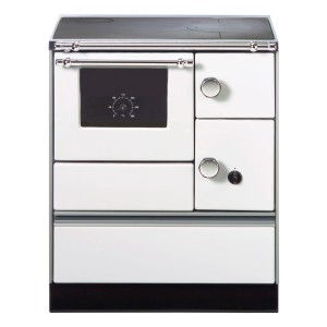 Westminster Küchenherd K76-70 Stahl Backfach Links Weiß 7,3 kW