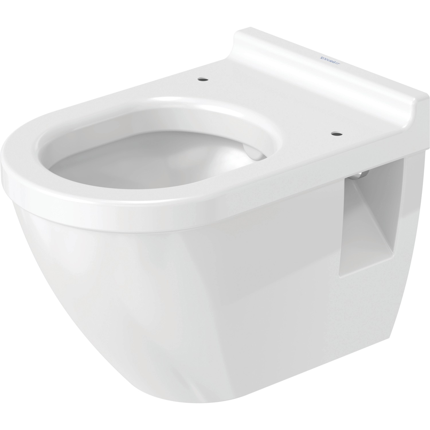 Duravit Wand-WC Set Starck 3, weiß, mit Absenkautomatik. Wandhängendes Tiefspüler-WC.