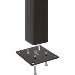 Vierkant-Pfosten 7 cm x 7 cm x 176 cm Anthrazit