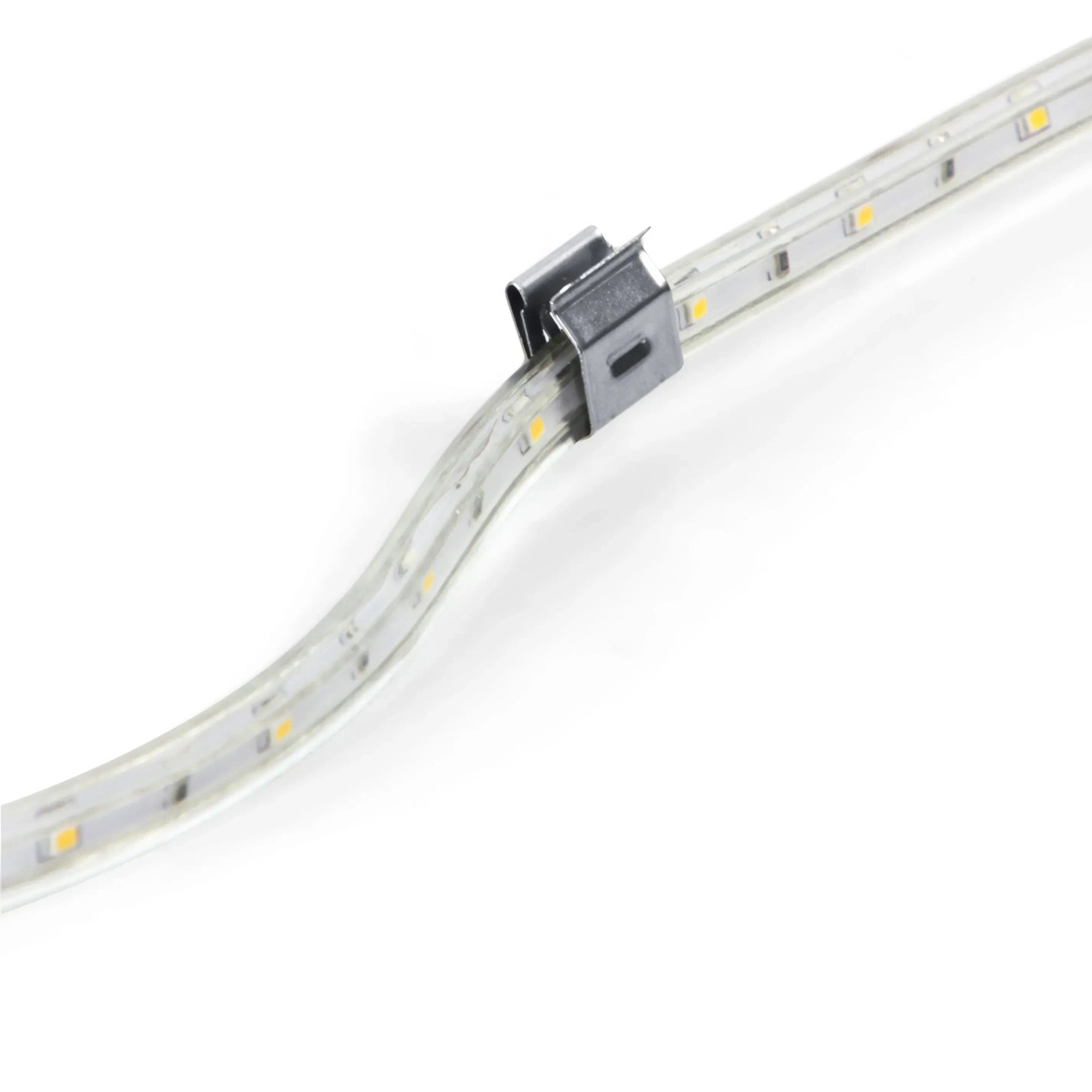 Bellissa Kabelclip zur Befestigung eines LED Lichtschlauchs an einer Rasenkante, 10er Pack.