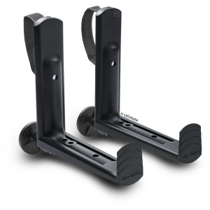 Lechuza Balkonkastenhalterung, schwarz, für Geländer bis 38 cm Umfang, 2er-Set.