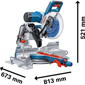 Bosch Professional GCM 10 GDJ Kapp- und Gehrungssäge mit Kreissägeblatt, 1800 W.