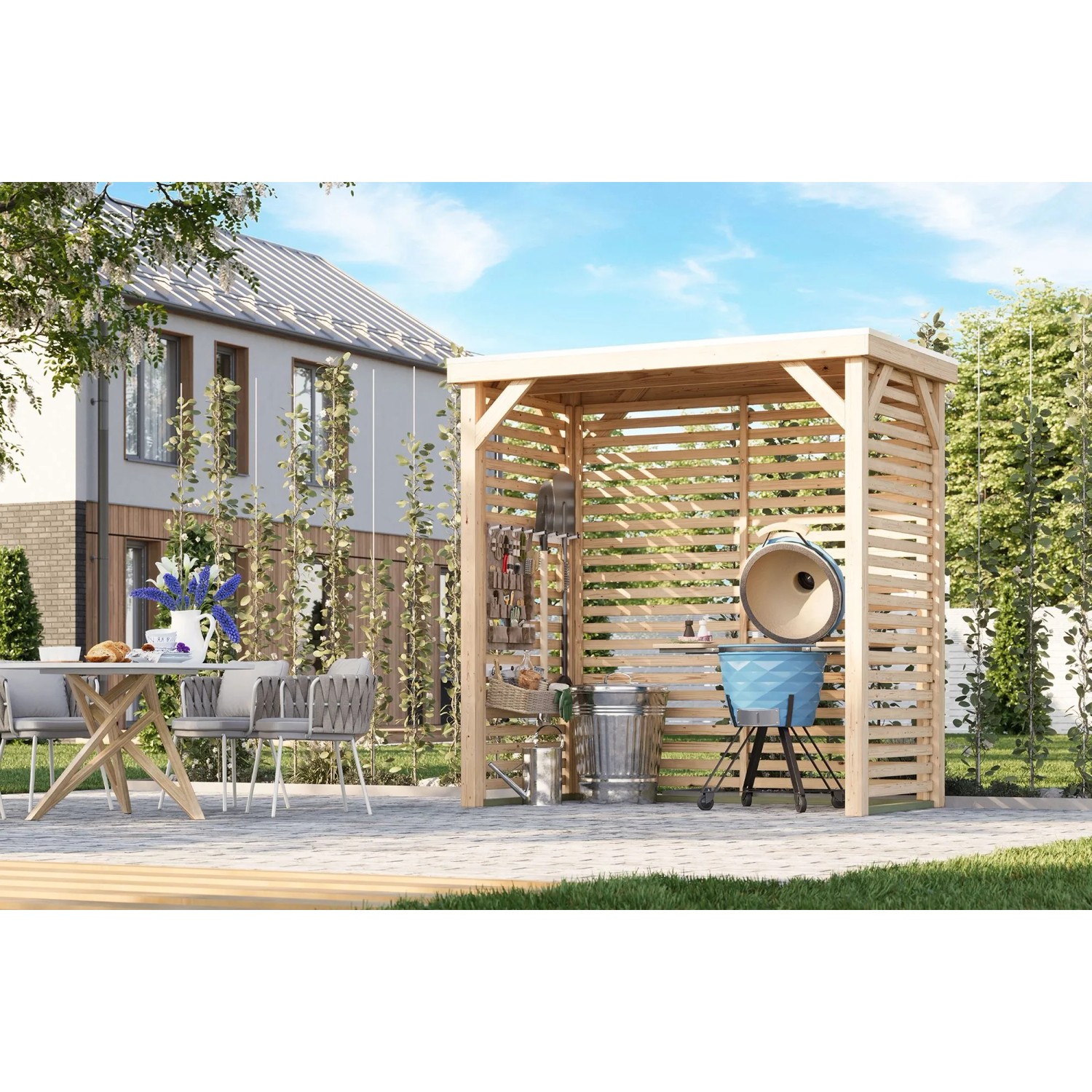 Karibu Pavillon Cannes S naturbelassen 231 cm x 124 cm_3