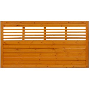 Sichtschutzzaun Element Nicea Pinienfarben 90 cm x 180 cm