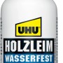 Uhu Holzleim wasserfest D3, 75g Flasche. Weißleim für Holz, trocknet transparent.
