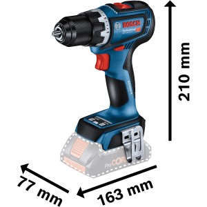 Bosch Professional GSR 18V-90 C Akku-Bohrschrauber mit 5 Ah Akkus, blau/schwarz.
