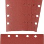 LUX Schleifstreifen Classic K120, 5er-Pack, gelochte Ausführung für Schwingschleifer.
