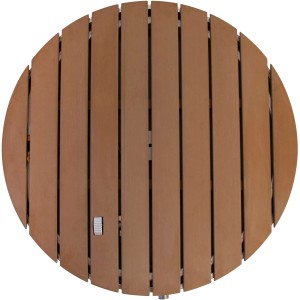 Summer Fun Gartendusche Shower UP, runde Platte in Holzoptik Teak, Ø 74 cm.