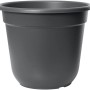 Anthrazitfarbener Florus Pflanztopf Original, Ø 15 cm, aus recyceltem Kunststoff.