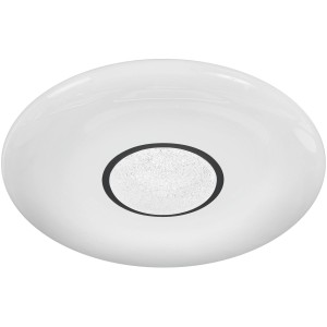 Weiße Ledvance Smart+ WiFi Deckenleuchte Orbis Kite, dimmbar und mit einstellbarer Lichtfarbe.